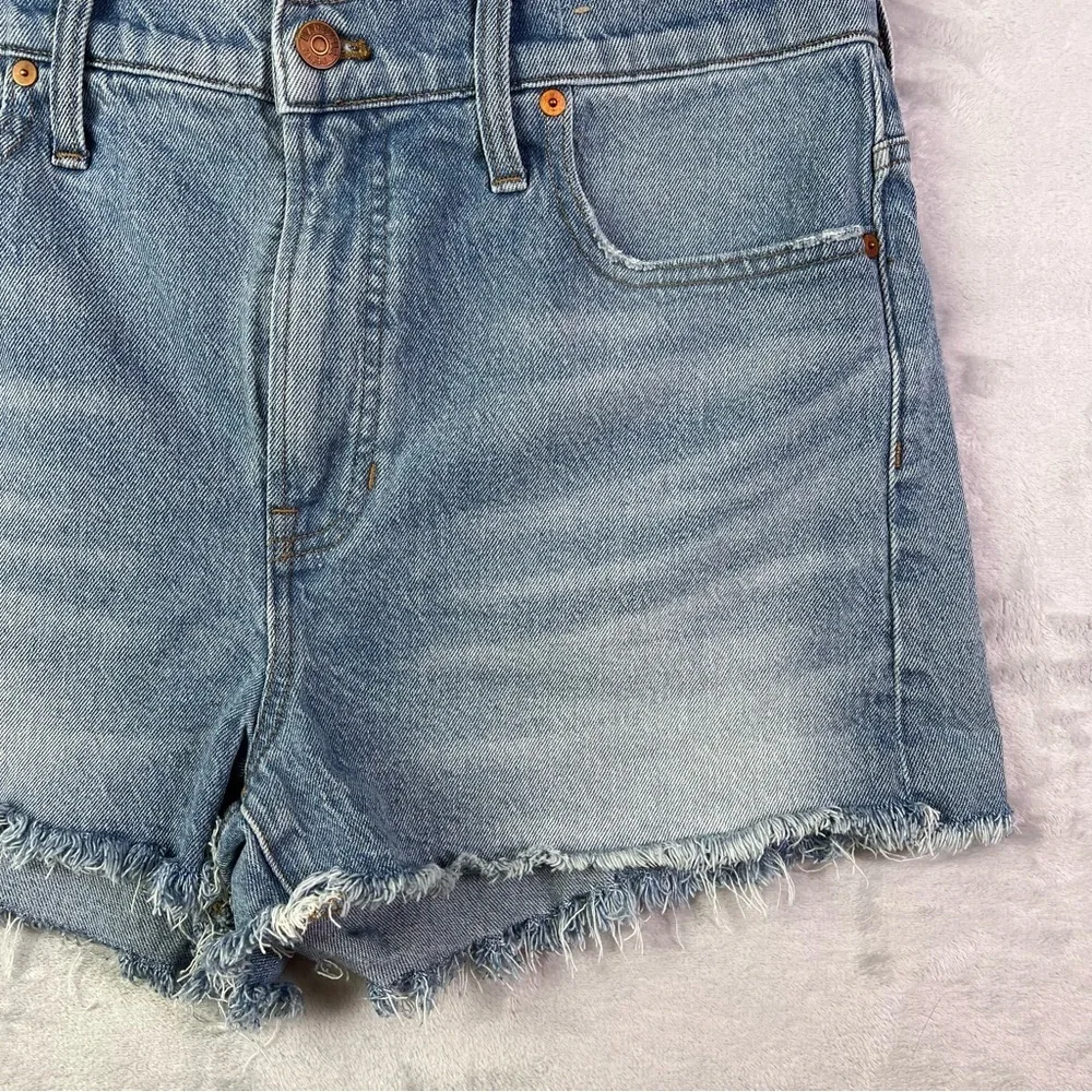 Madewell The Perfect Jean Shorts Size 31 Medium Wash Distressed Summer Casual Ba